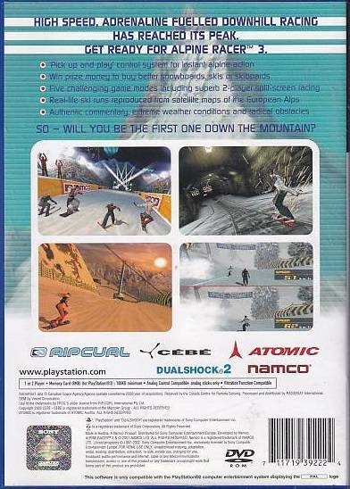 Alpine Racer 3 - PS2 (B Grade) (Genbrug)